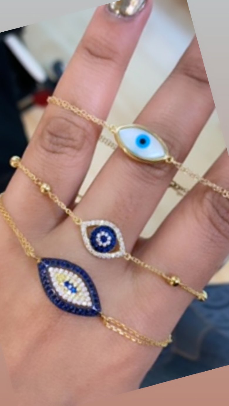 Image of Gold Blue eye Vibes (select which style below)