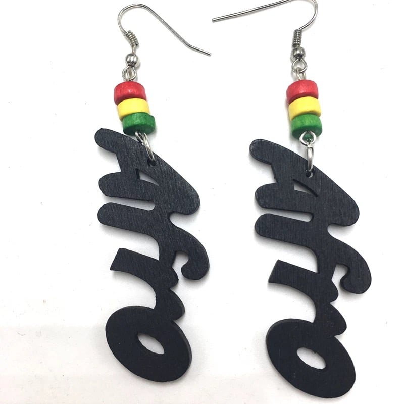 Naturally Awesome airfro earrings msawesomelawson