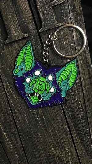 Image of Stay Batty Emanel Pin or Key chain