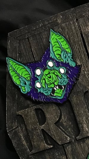 Image of Stay Batty Emanel Pin or Key chain