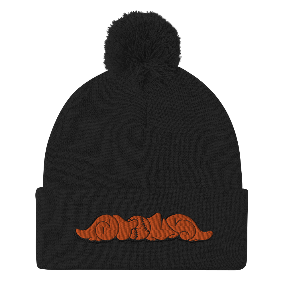 Image of ATOMS Winged Pom Pom beanie