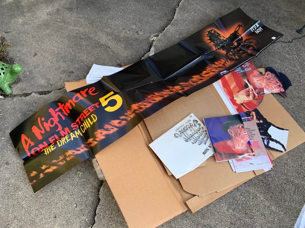 1989 A NIGHTMARE ON ELM STREET 5: THE DREAM CHILD Original Video Store Promo Standee