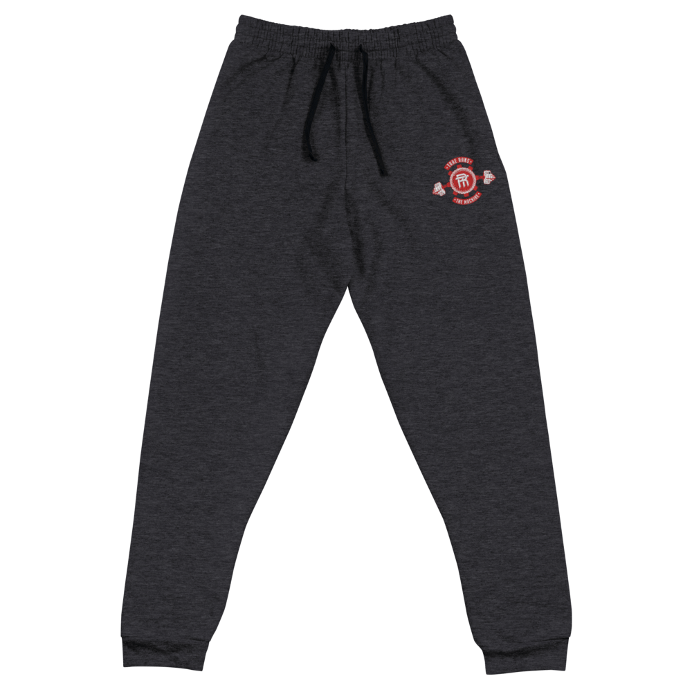 Image of Machine Unisex Joggers/Black-Heather w/red logo