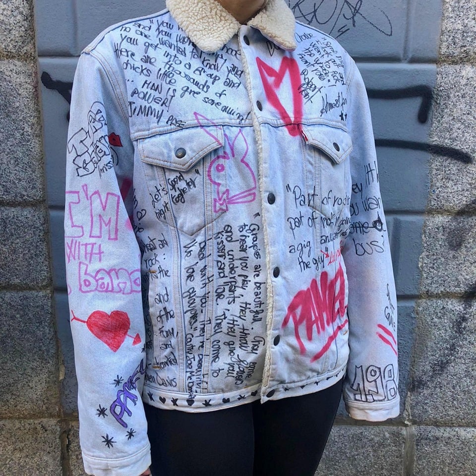 Image of MORE GROUPIES SHERPA DENIM JACKET 