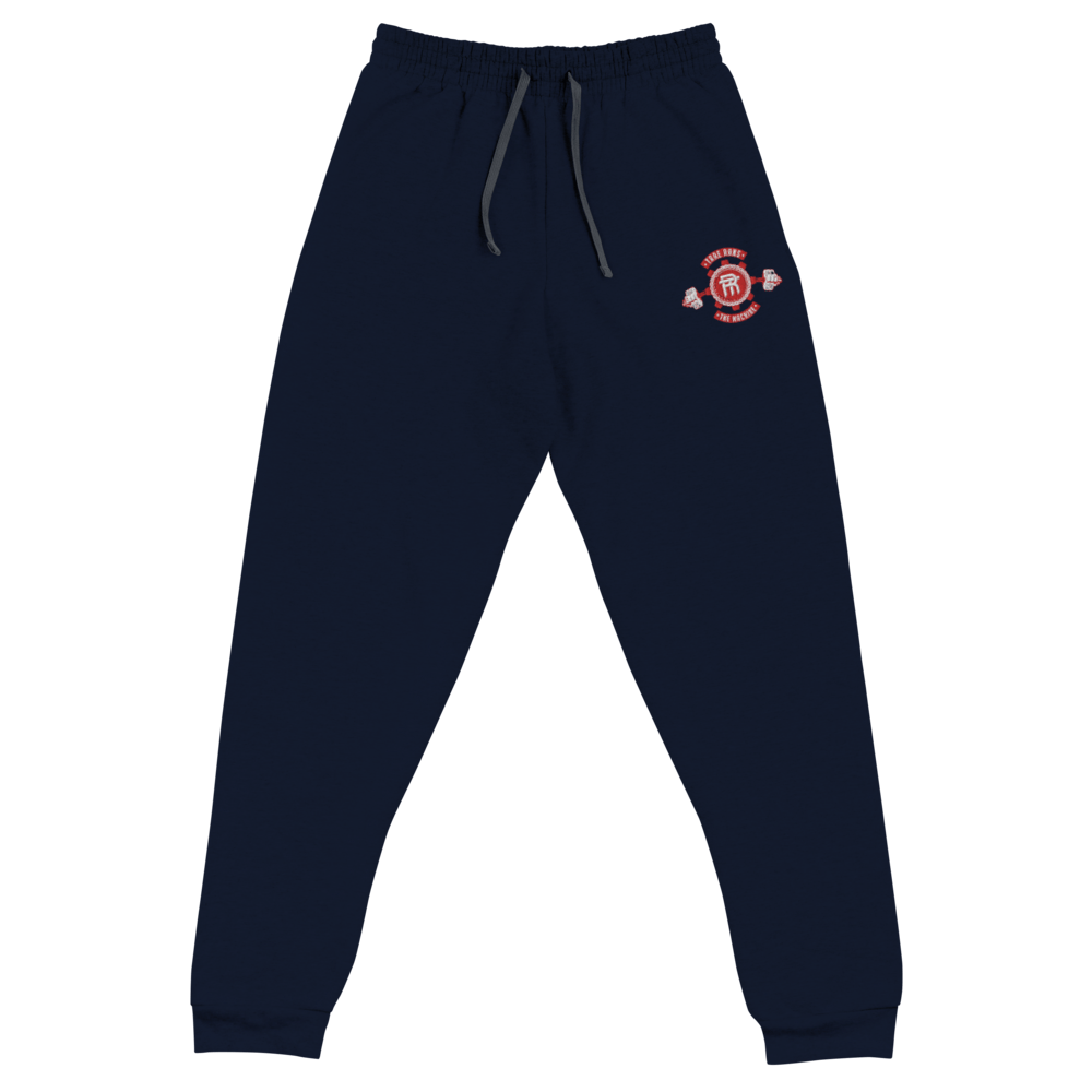 Image of Machine Unisex Joggers/Navy w/red logo