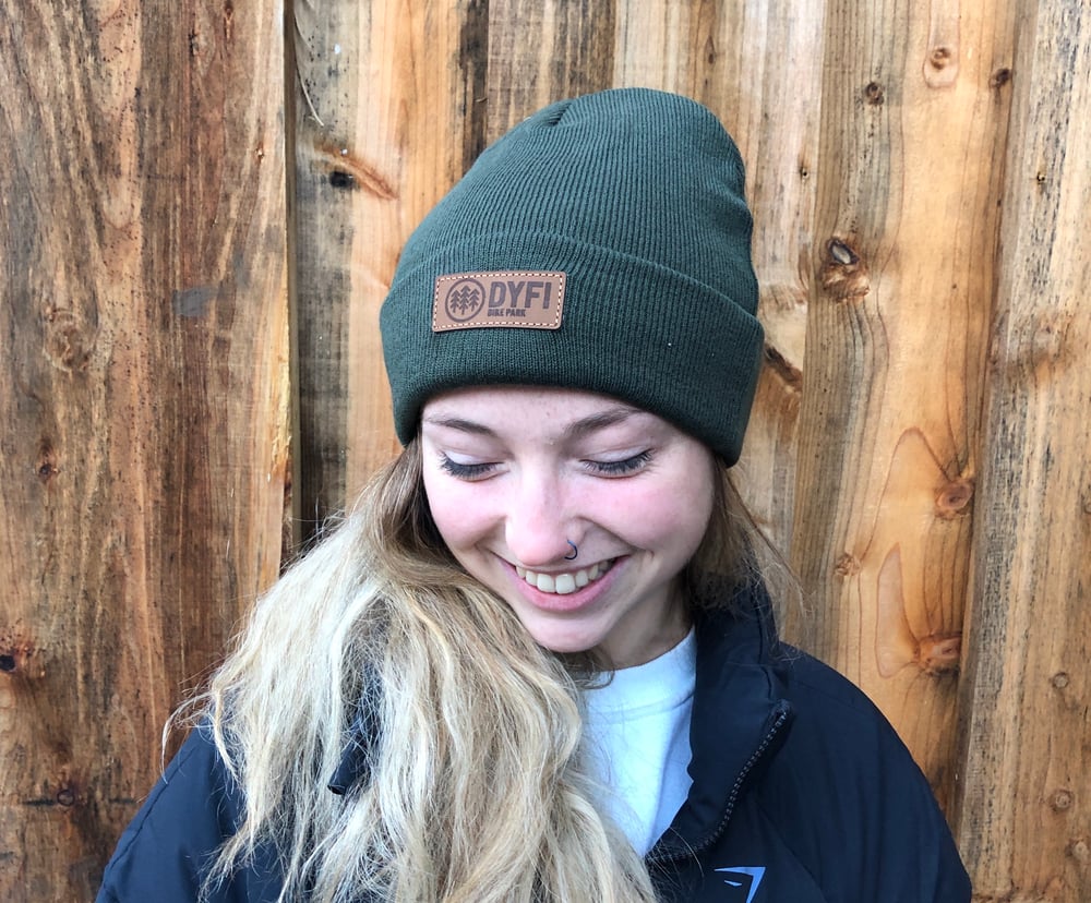 Image of green beanie 
