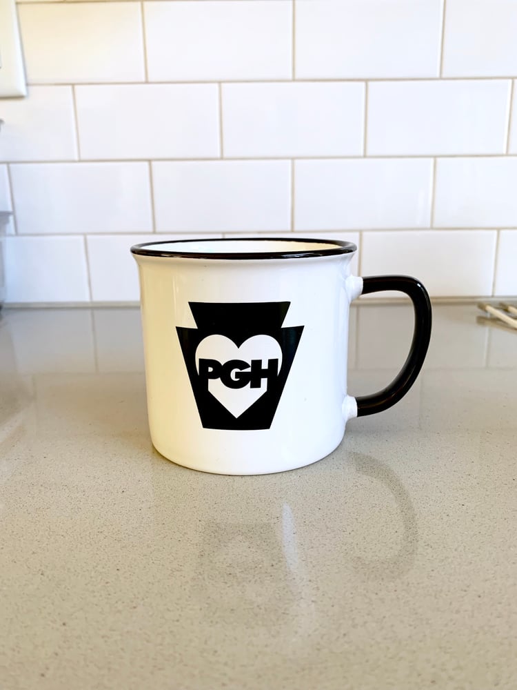 Image of Pittsburgh Keystone Heart Mug