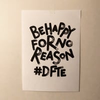 Be happy for no reason - paper