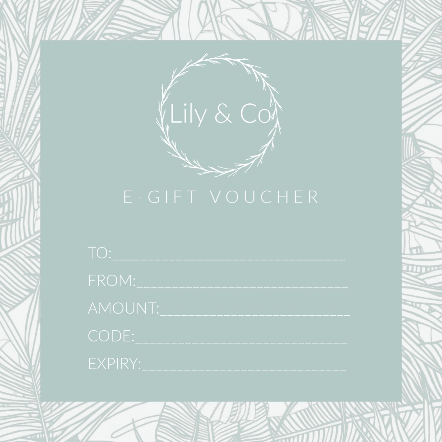 Image of E-GIFT VOUCHER 25