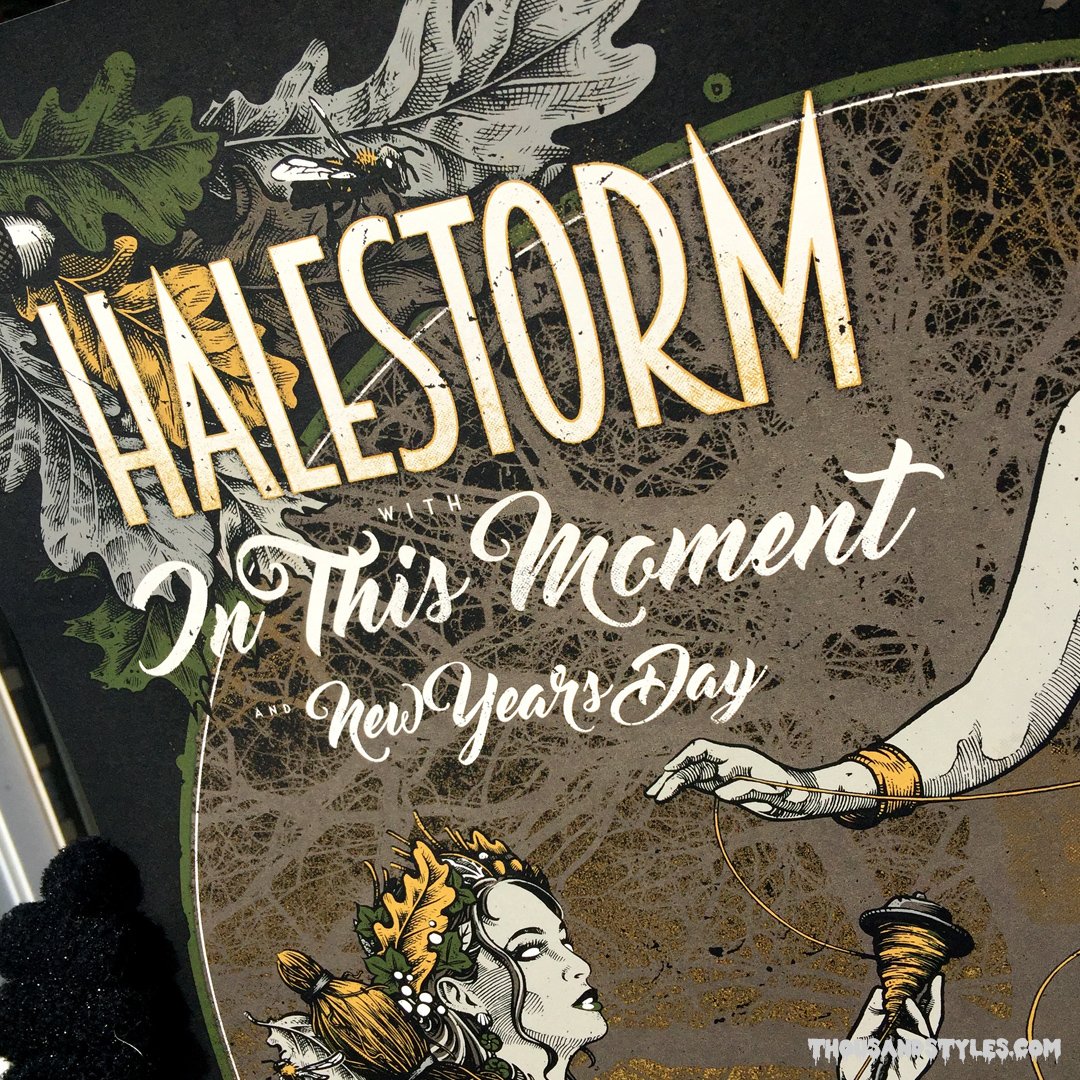 Halestorm November 2019 European Tour Poster
