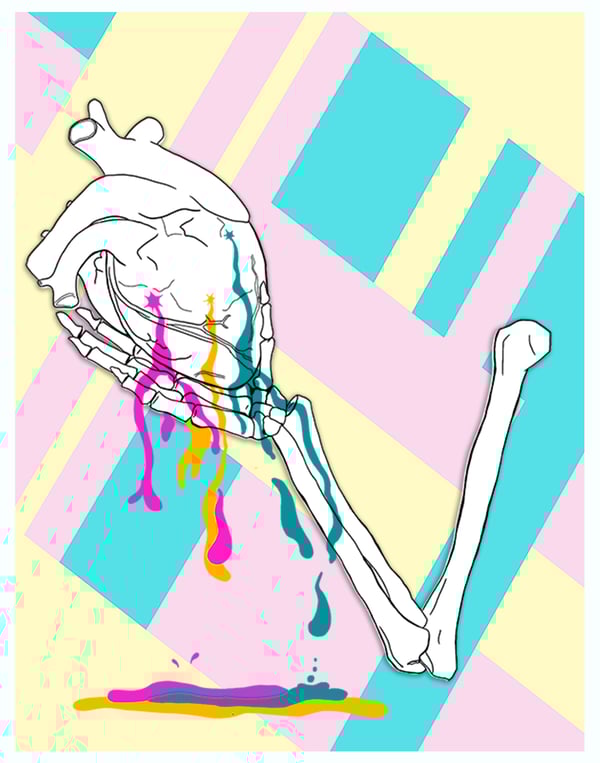 Image of my heart bleeds