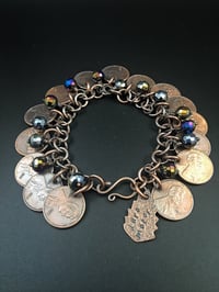 Image 1 of Beaded Penny Bracelet 