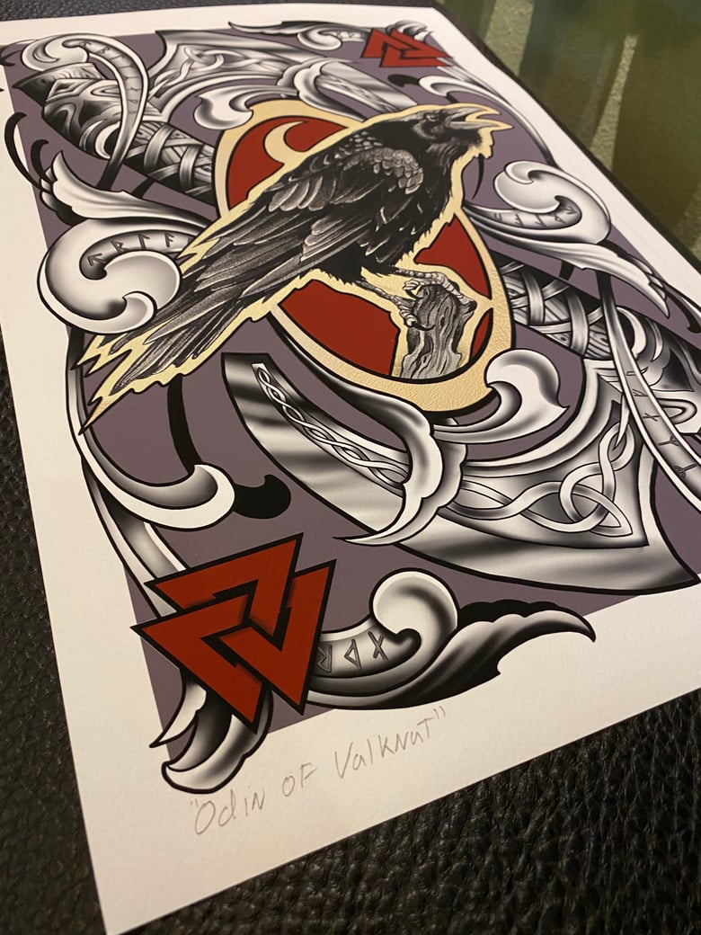 Image of Print "Odin of Valknut” by Sierra Colt