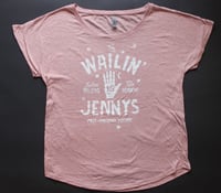 Image 1 of Women's T-Shirt Pink The Wailin' Jennys '15' Palm Reader Design