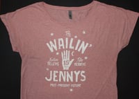 Image 2 of Women's T-Shirt Pink The Wailin' Jennys '15' Palm Reader Design