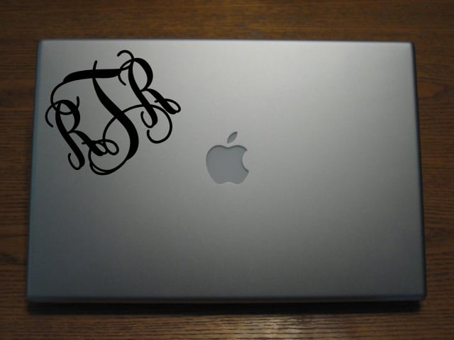 Image of Macbook Decal - Classic Macogram (Monogram)