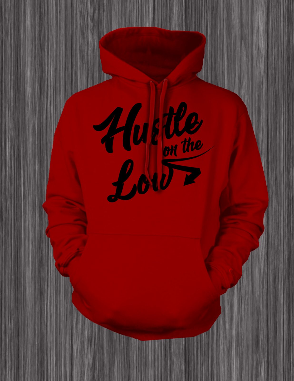 red graphic hoodie