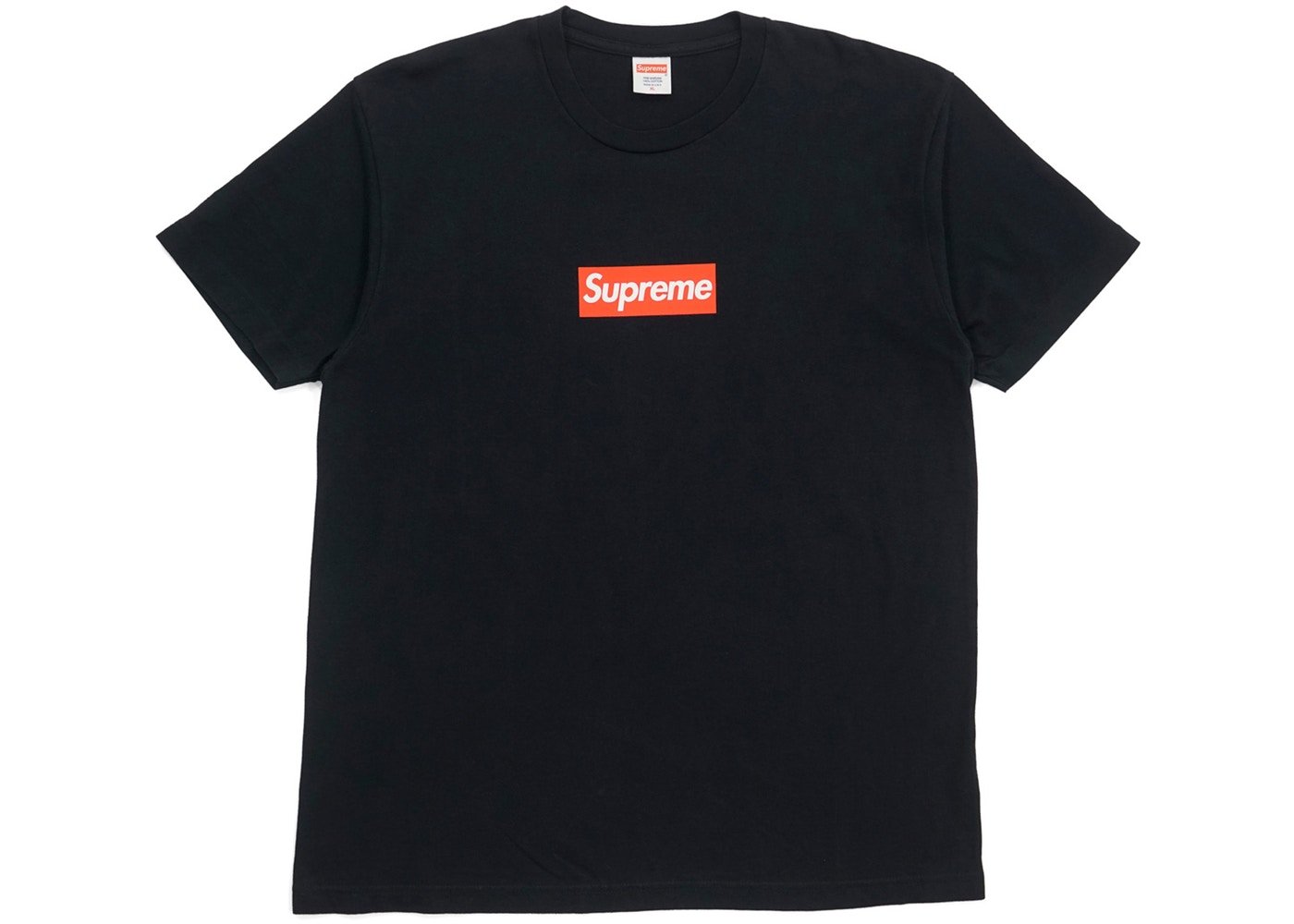 Supreme red box logo sales shirt