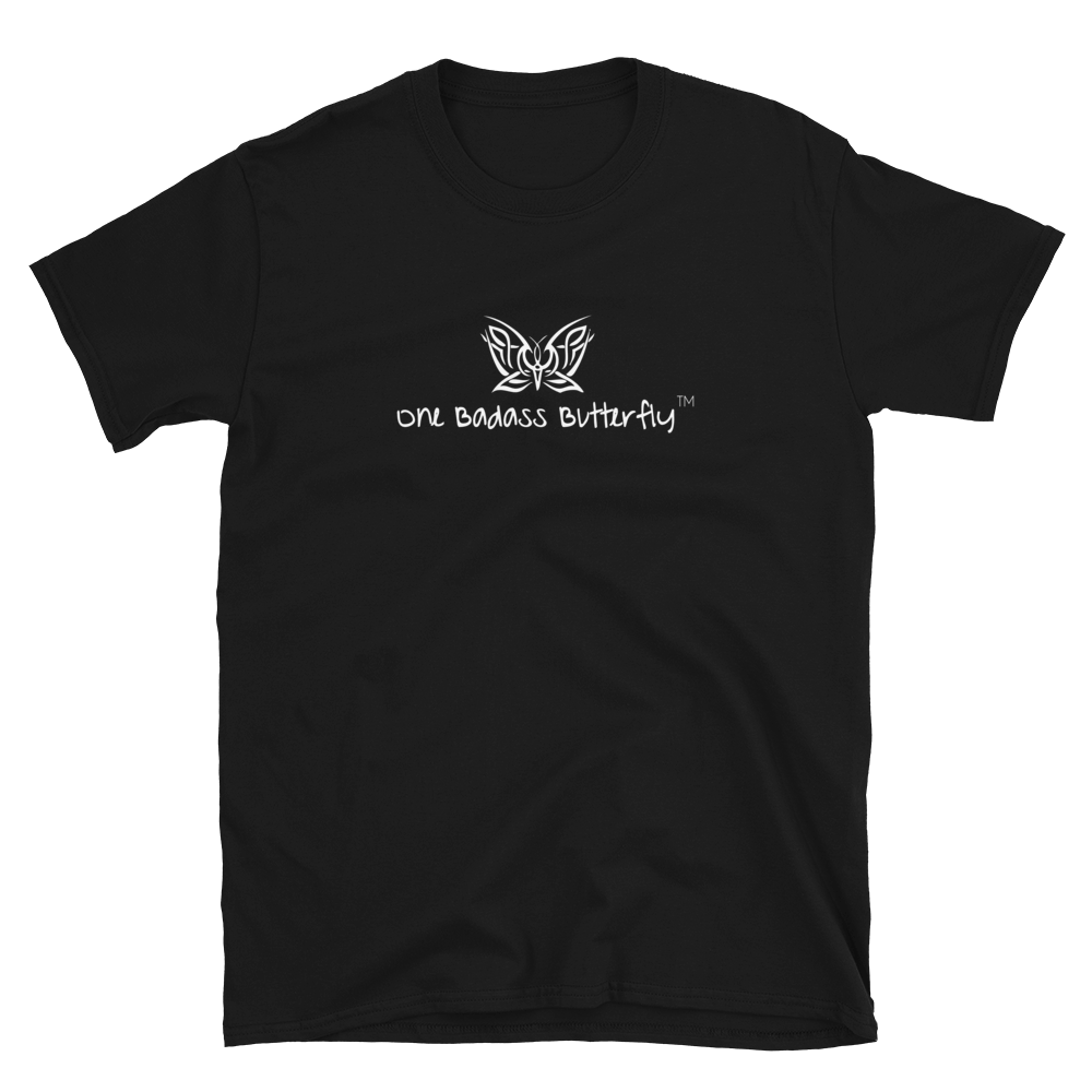 Image of ONE BADASS BUTTERFLY LOGO - UNISEX FIT TSHIRT 