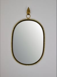 Image 1 of Wall Mirror with Brass Loop Frame (Large Size) by Josef Frank