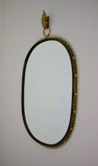 Image 2 of Wall Mirror with Brass Loop Frame (Large Size) by Josef Frank