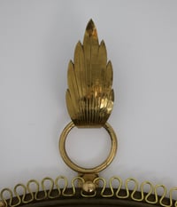 Image 3 of Wall Mirror with Brass Loop Frame (Large Size) by Josef Frank