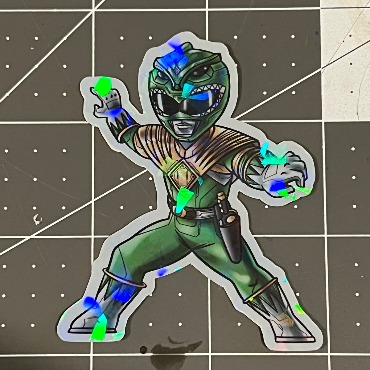 MMPR Green Ranger Sticker | Spumoni Toys Co.