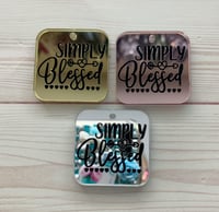 Image 3 of Religious quote lasercut acrylic charms