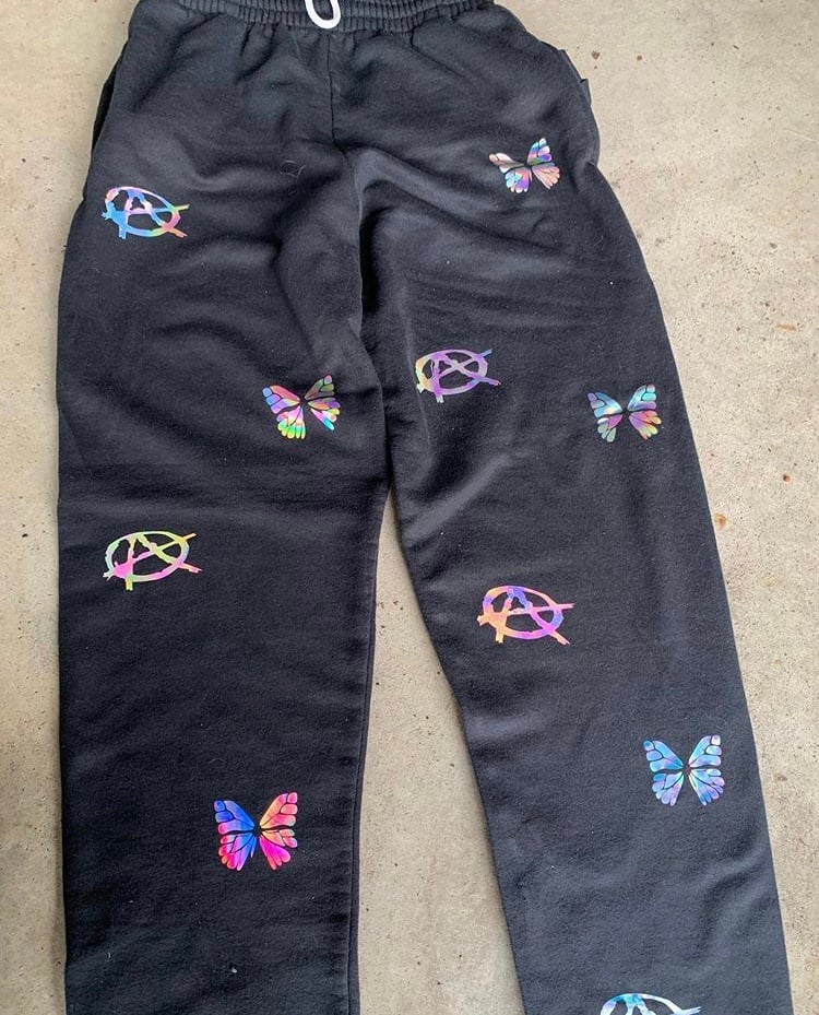 holographic sweatpants