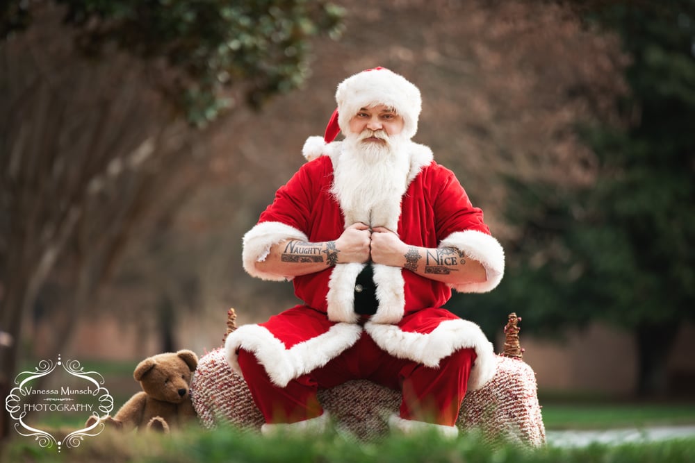 Image of Candy Canes with Tattooed Santa! 