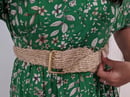 Image 2 of Handwoven Paja Belts w/ Gold Buckle
