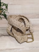 Image 1 of Handwoven Paja Belts w/ Gold Buckle