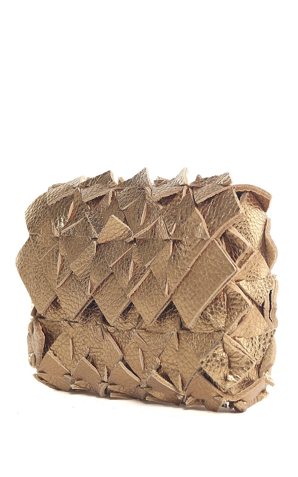 Image of Yup mini clutch in pelle oro scuro