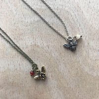 Image 4 of Bee Charm necklace by The Magpie's Daughter 