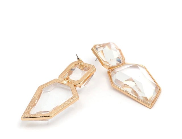 Image of Gold and Crystal Statement Earrings