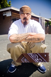 Image of LILROB  "AUTOGRAPHED BROWN BANDANA"