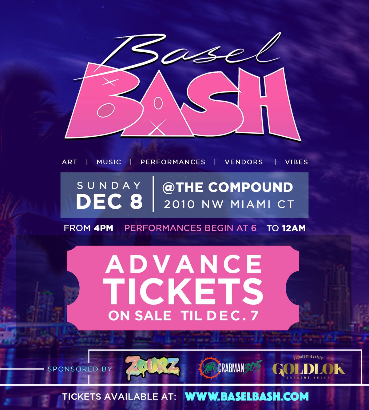 Image of Basel Bash Advance Admission