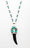 Nontle African Bead and Wood Pendant Necklace