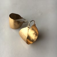 Image 1 of lily hoop brass