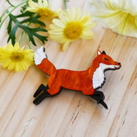 Charmer - mini fox brooch 