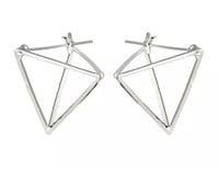 Image 2 of Gold Pyramid Earrings 