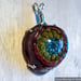 Image of Glass Cabochon Lampwork Avocado Pendant #1