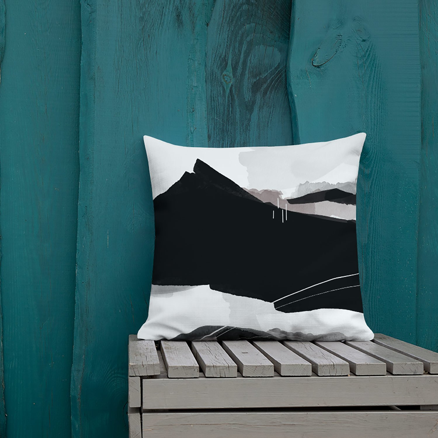 Image of Cascadia Square Throw Pillow