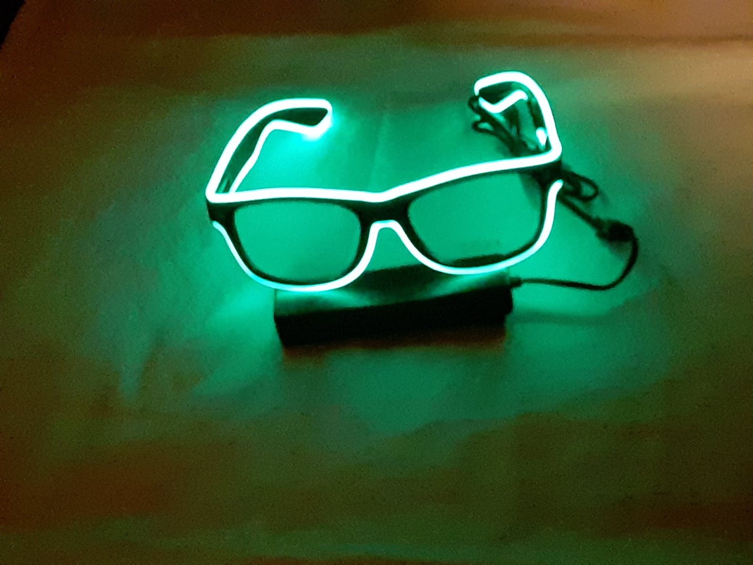 Image of Green LED Sunglasses