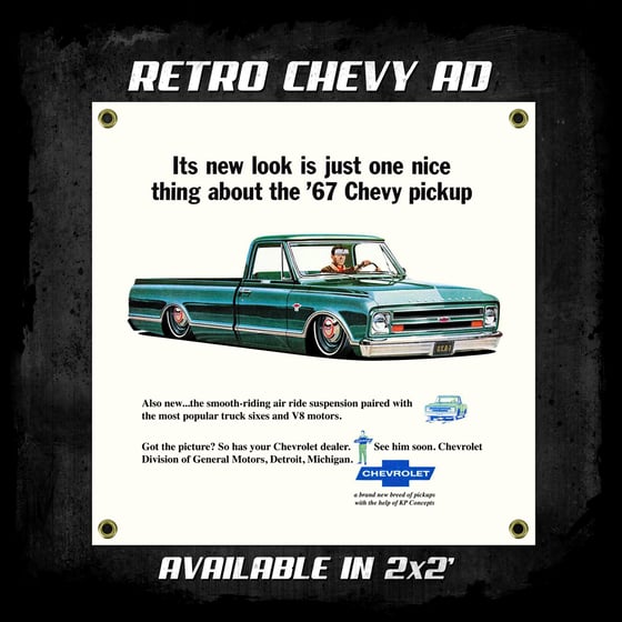 Image of Retro Chevy Ad Banner