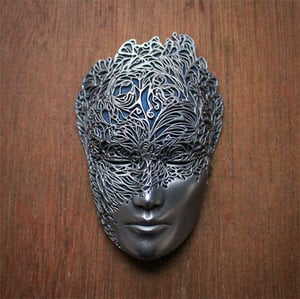 Image of Mini Dreamer Mask (Silver+Blue) by Lumecluster