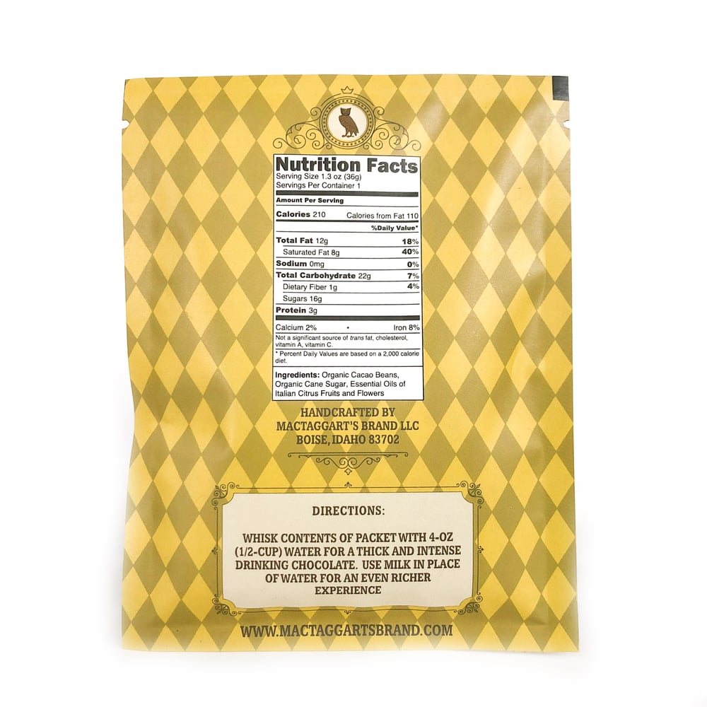 Fiori Di Sicilia Drinking Chocolate Single Serve / MacTaggart's Brand