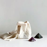 Image 1 of VANQUISH BAD VIBES Fluorite Mini Pyramid