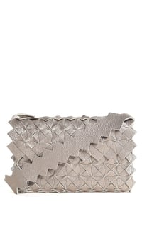 Image 1 of Nahua clutch in pelle argento