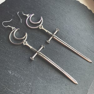Image of Two of Swords drop earrings